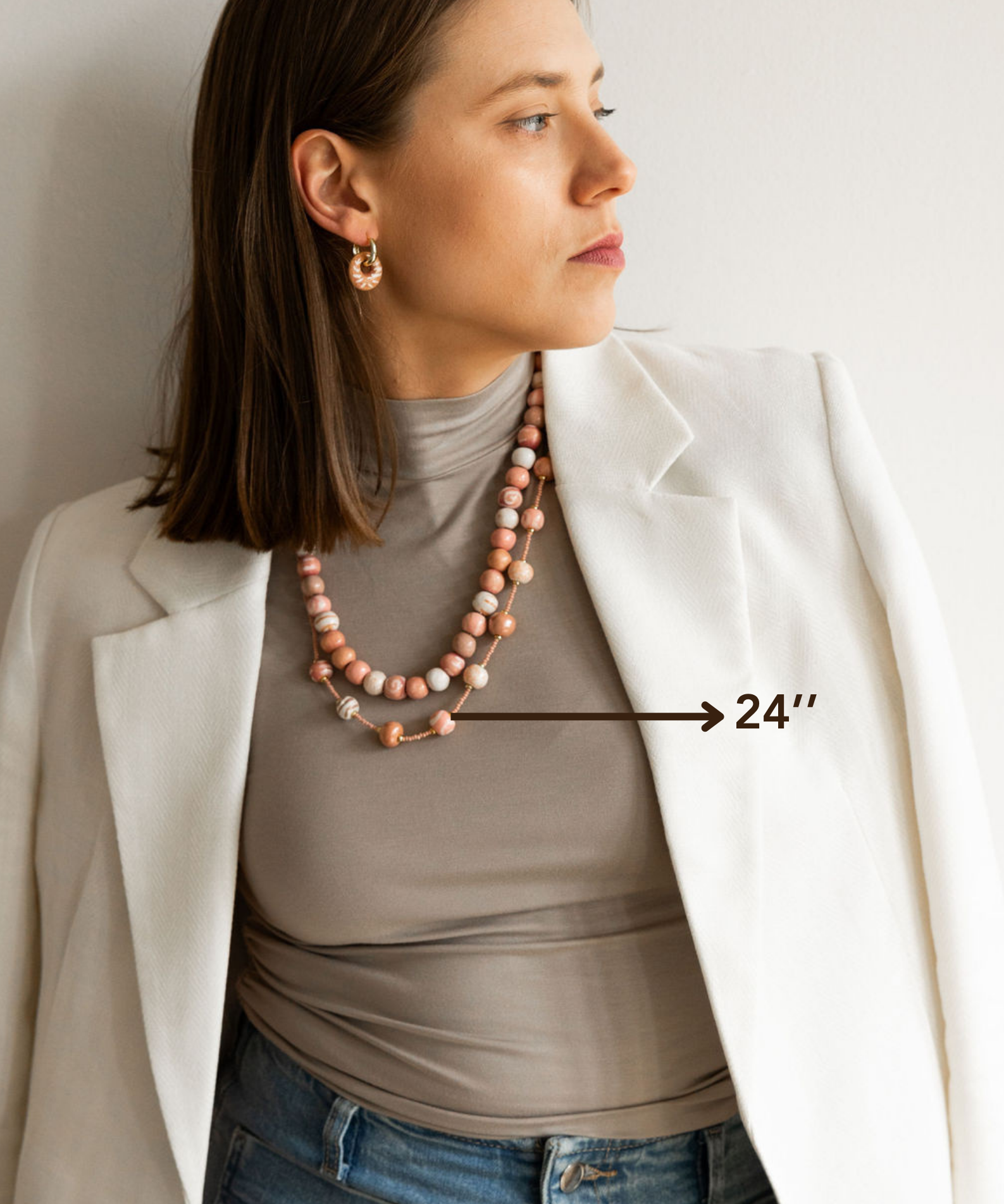 Heavenly Pink Delicate Necklace