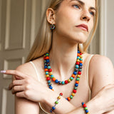 Crazy Parrot Hoop Earrings