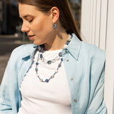 Summer Waves Hoop Earrings