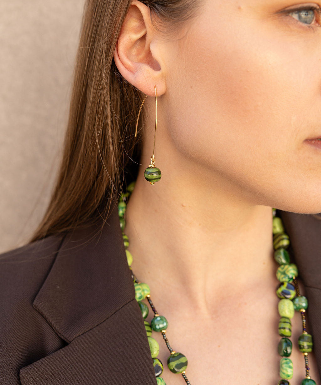 Green Star Yang Miale Earrings