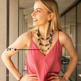 African Gold Delicate Necklace