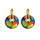 Crazy Parrot Hoop Earrings