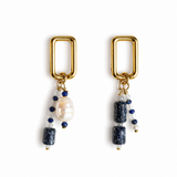 Indigo Cluster Earrings