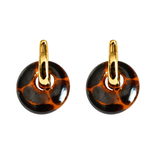 African Gold Hoop Earrings